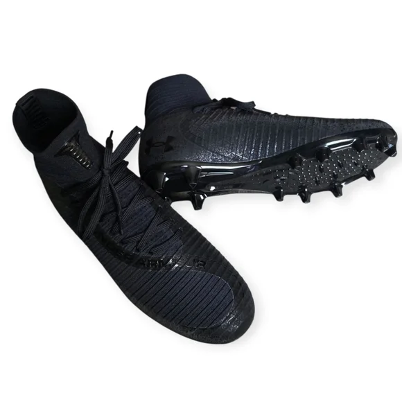 NWOT Men's Under Armour Highlight 2 MC Knit Football Cleats, Size 9 - Picture 2 of 10